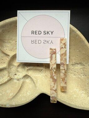 Shop Red Sky Acetate 'Stick' Stud Earrings